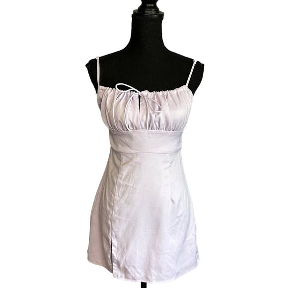 Revolve Lavender Slip Mini Dress Purple SMALL Milkmaid More to Come Y2K $77 NEW - Picture 4 of 8